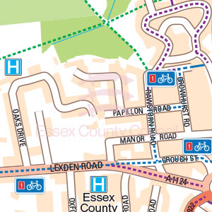 Travel to Essex - Colbea Central's Travel Plan Map