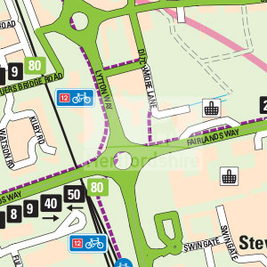 Travel to Stevenage's Travel Plan Map