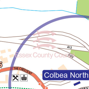 Travel to Essex - Colbea North's Travel Plan Map