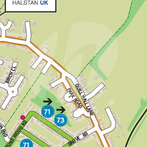 Travel to Halstan UK's Travel Plan Map