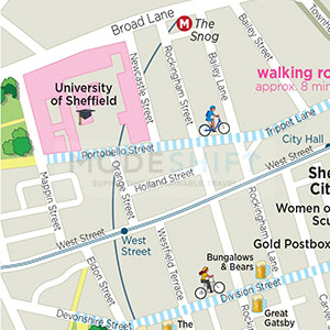 Travel to Sheffield's Travel Plan Map