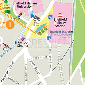 Travel to Sheffield's Travel Plan Map